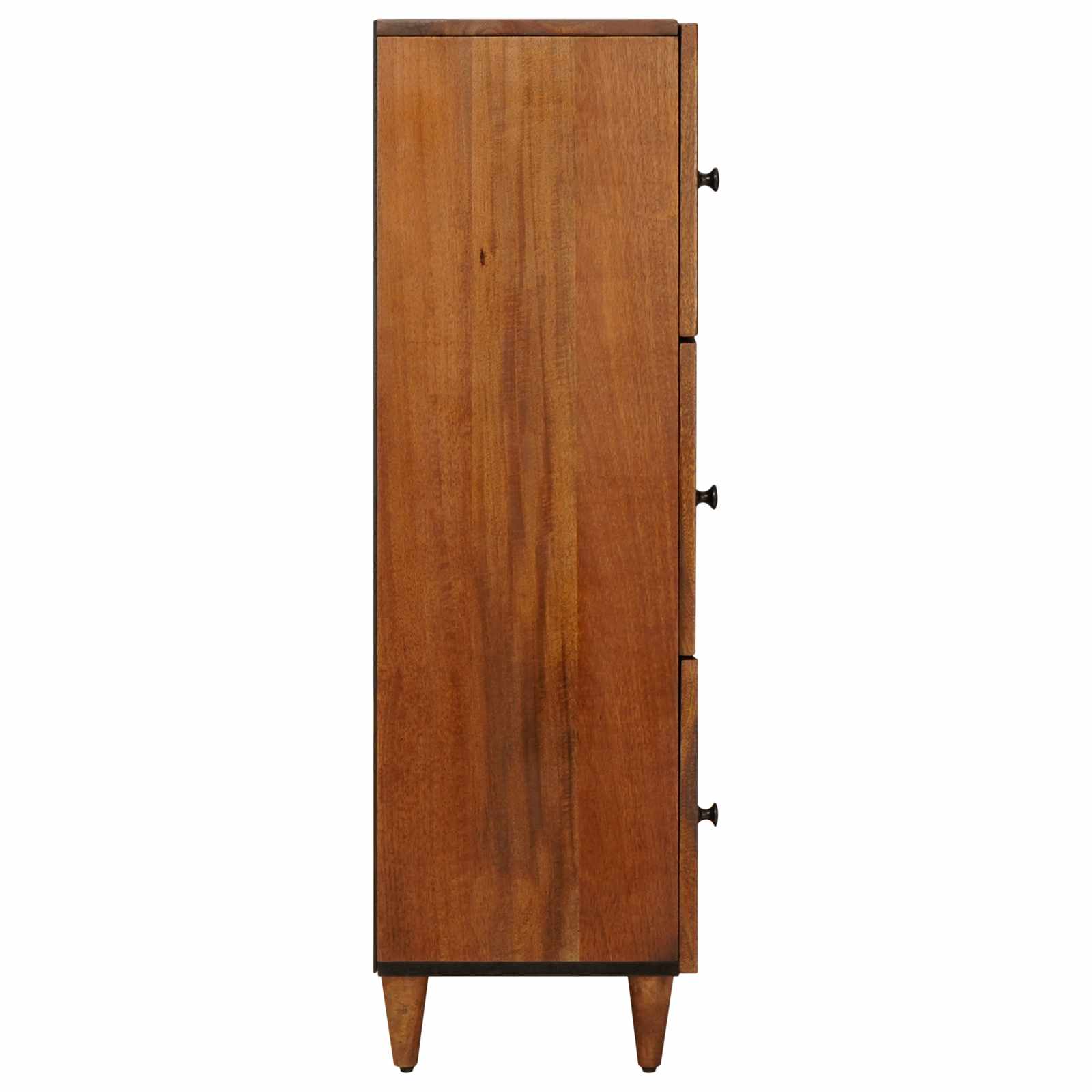 Highboard s pohranom Orah 40 x 33 x 110 cm Čvrsto drvo manga