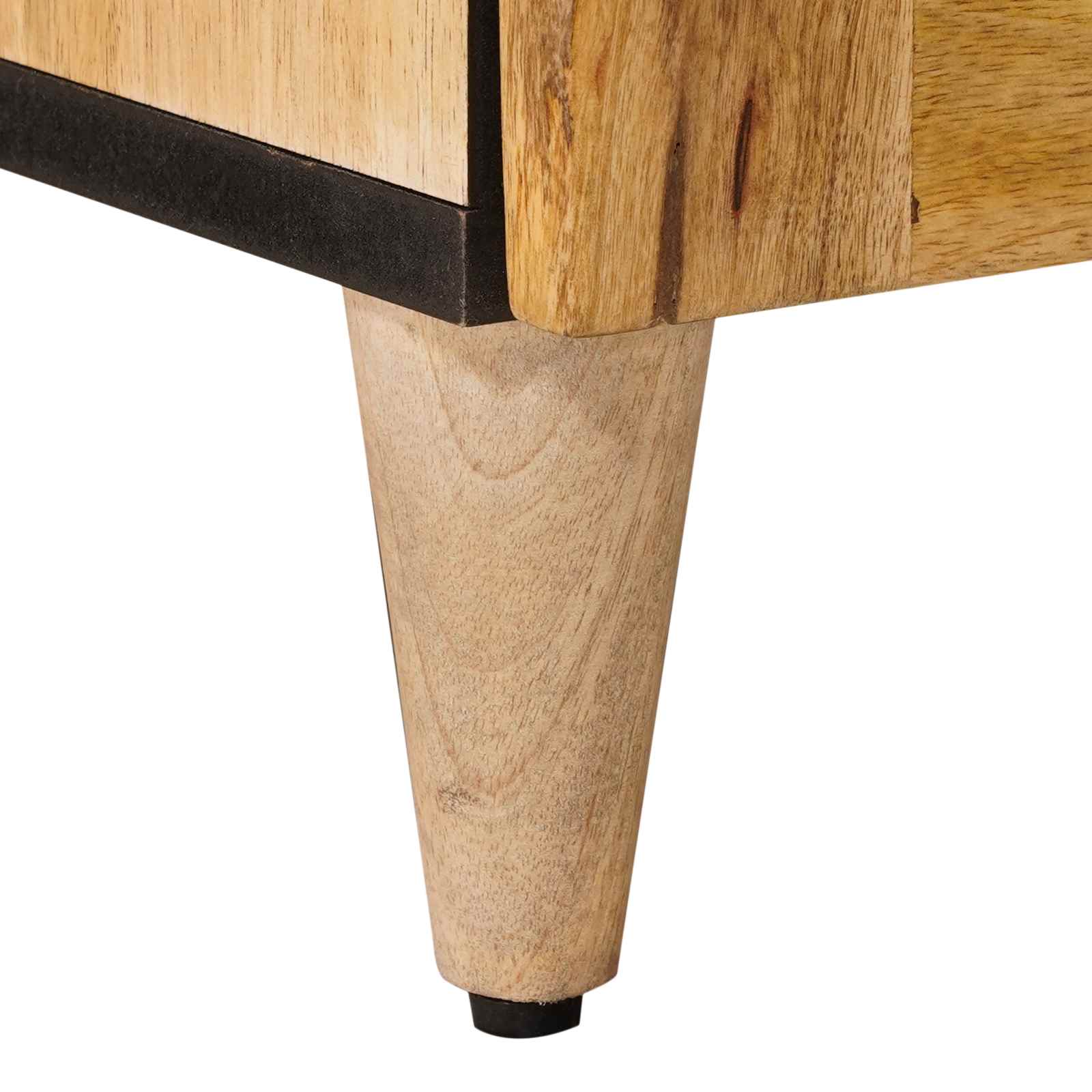 Noćni ormar 2 pcs Prirodna 40 x 33 x 46 cm Čvrsto drvo manga