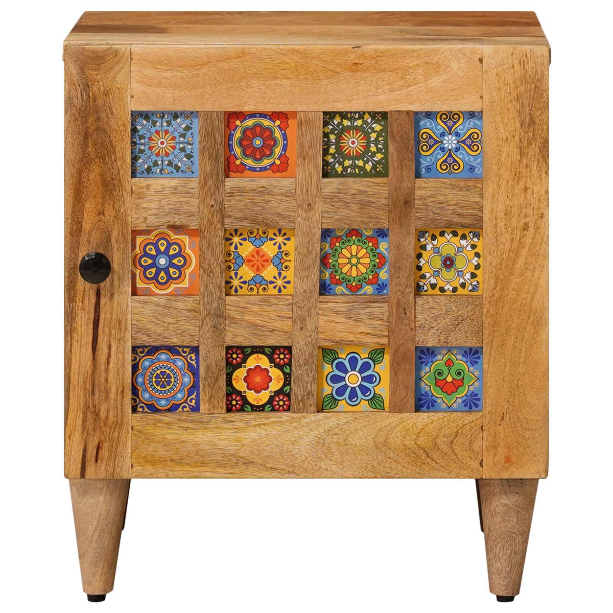 Noćni ormar 2 kom. Prirodna 40 x 33 x 46 cm Čvrsto drvo manga