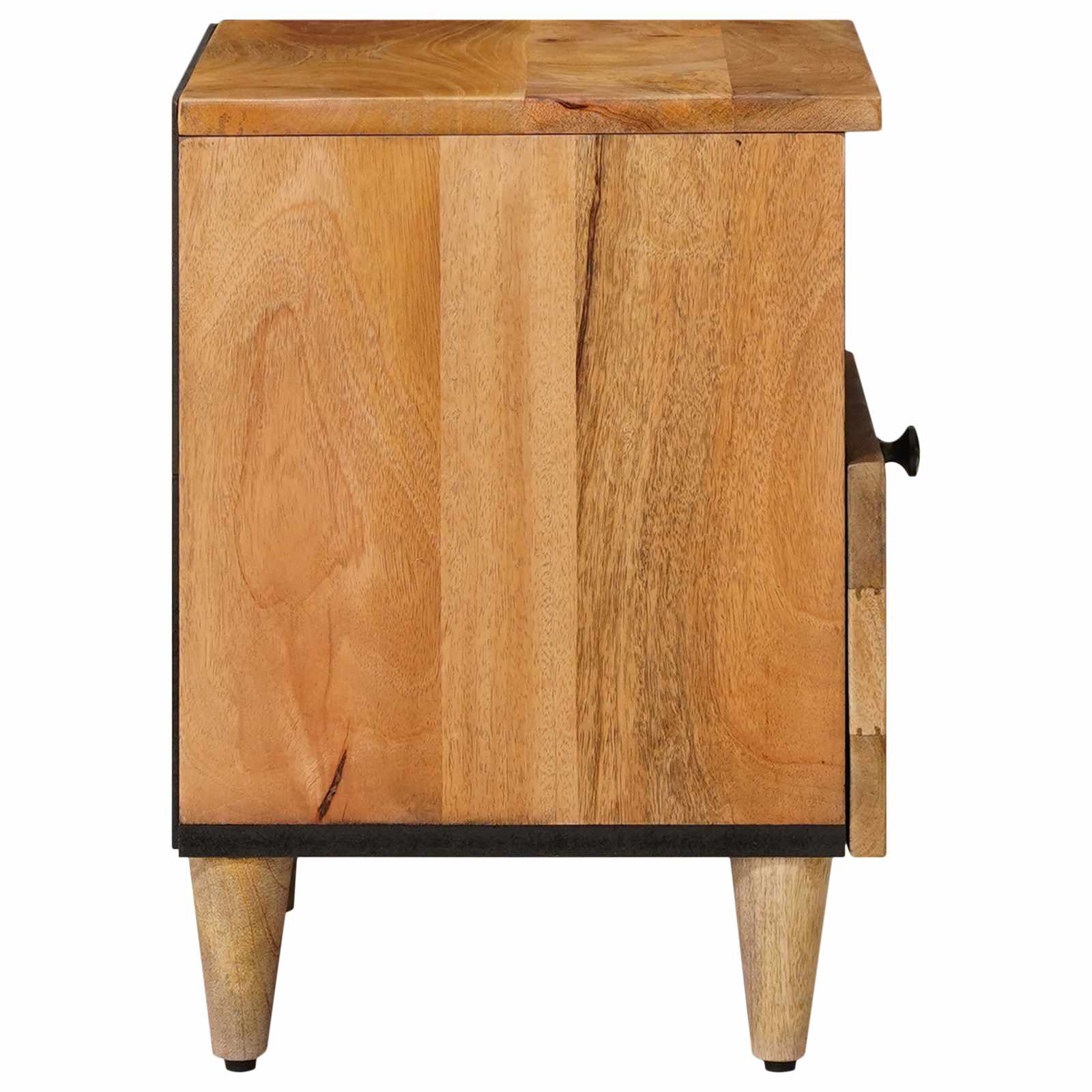 Noćni ormar 2 pcs Prirodna 40 x 33 x 46 cm Čvrsto drvo manga