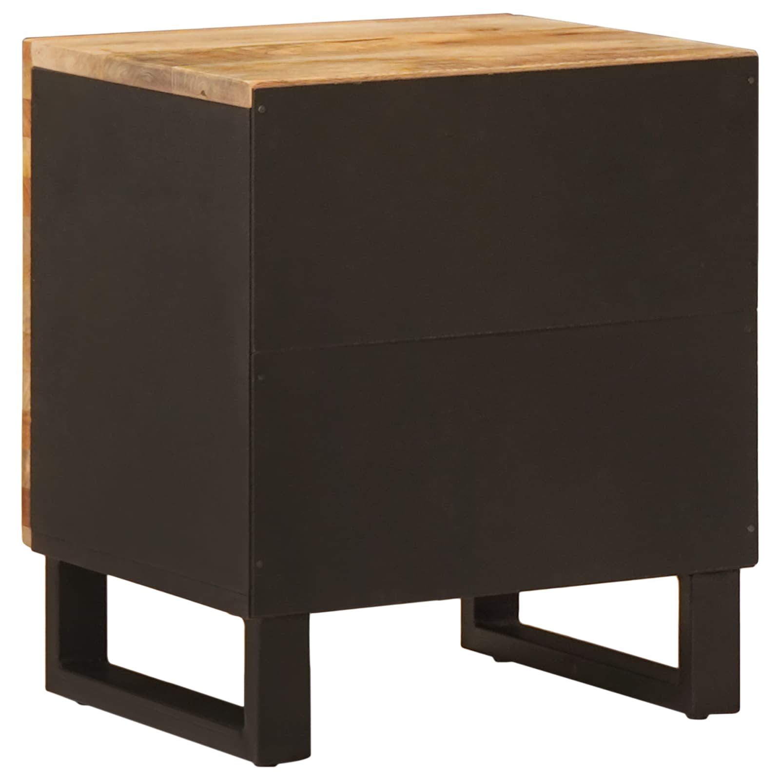 Noćni ormar 2 pcs Smeđa 40 x 33 x 46 cm Čvrsto drvo manga