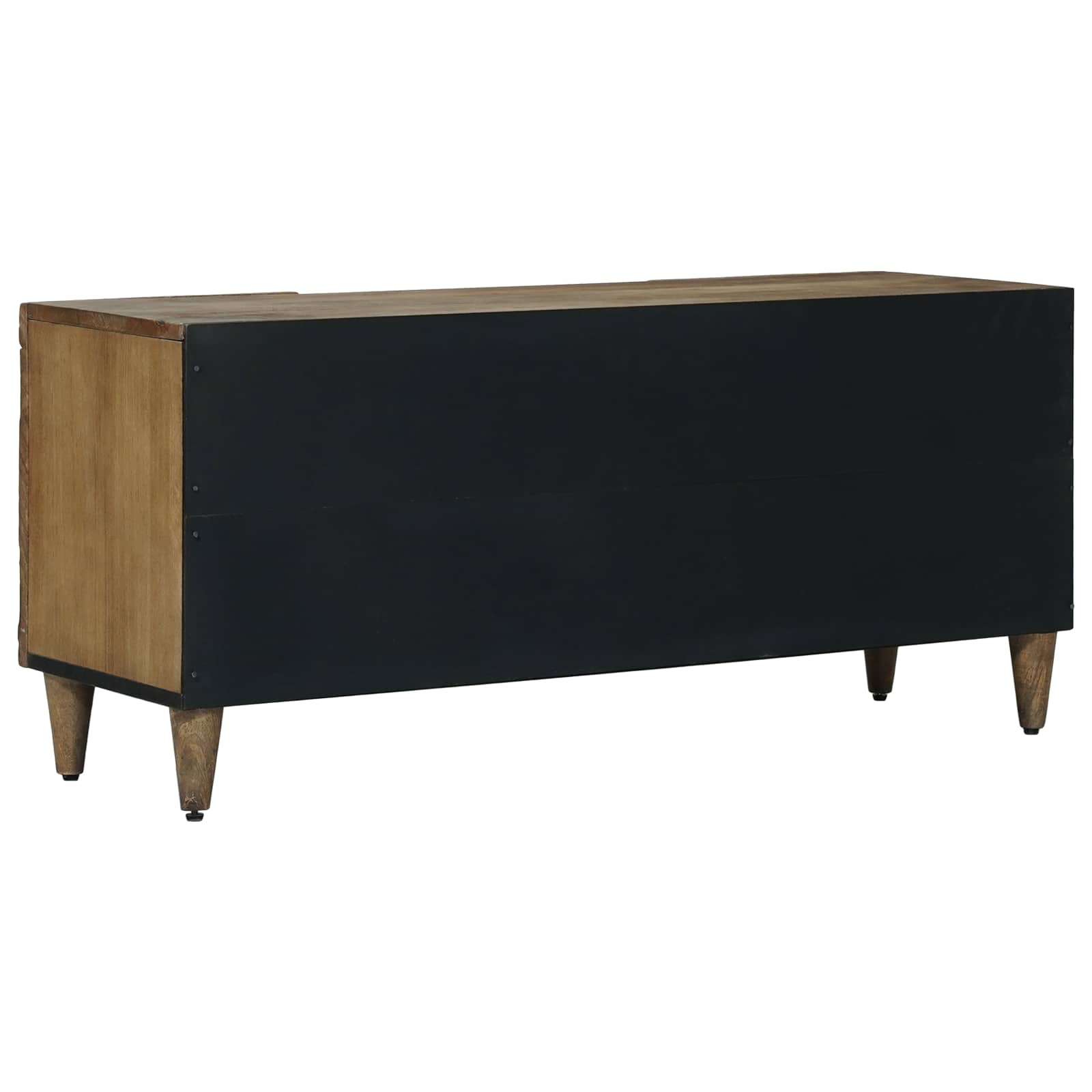 TV ormar s pohranom Smeđa 105 x 33,5 x 46 cm Čvrsto drvo manga