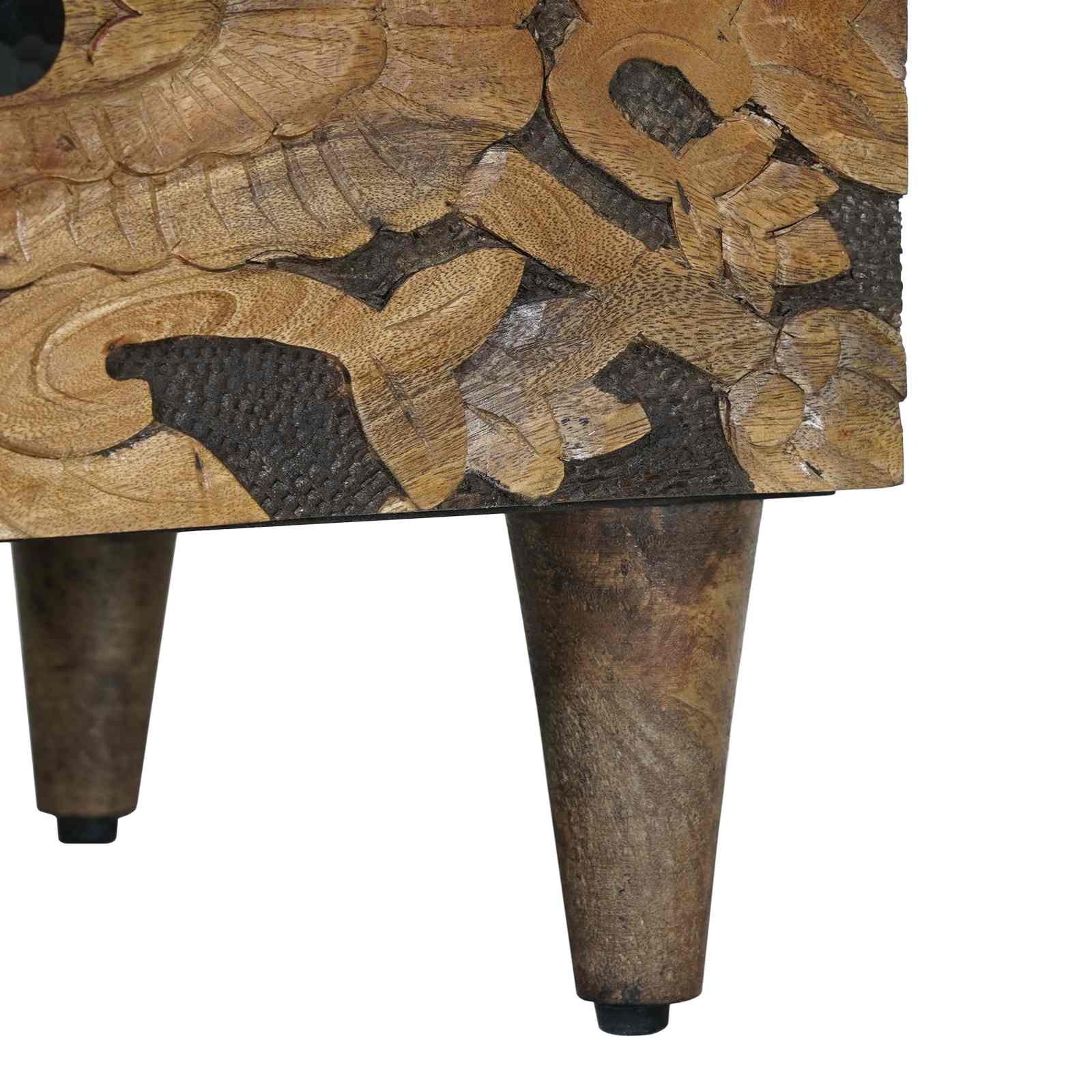 Ormar za krevet 2 pcs Smeđa 40 x 33 x 46 cm Čvrsto drvo manga