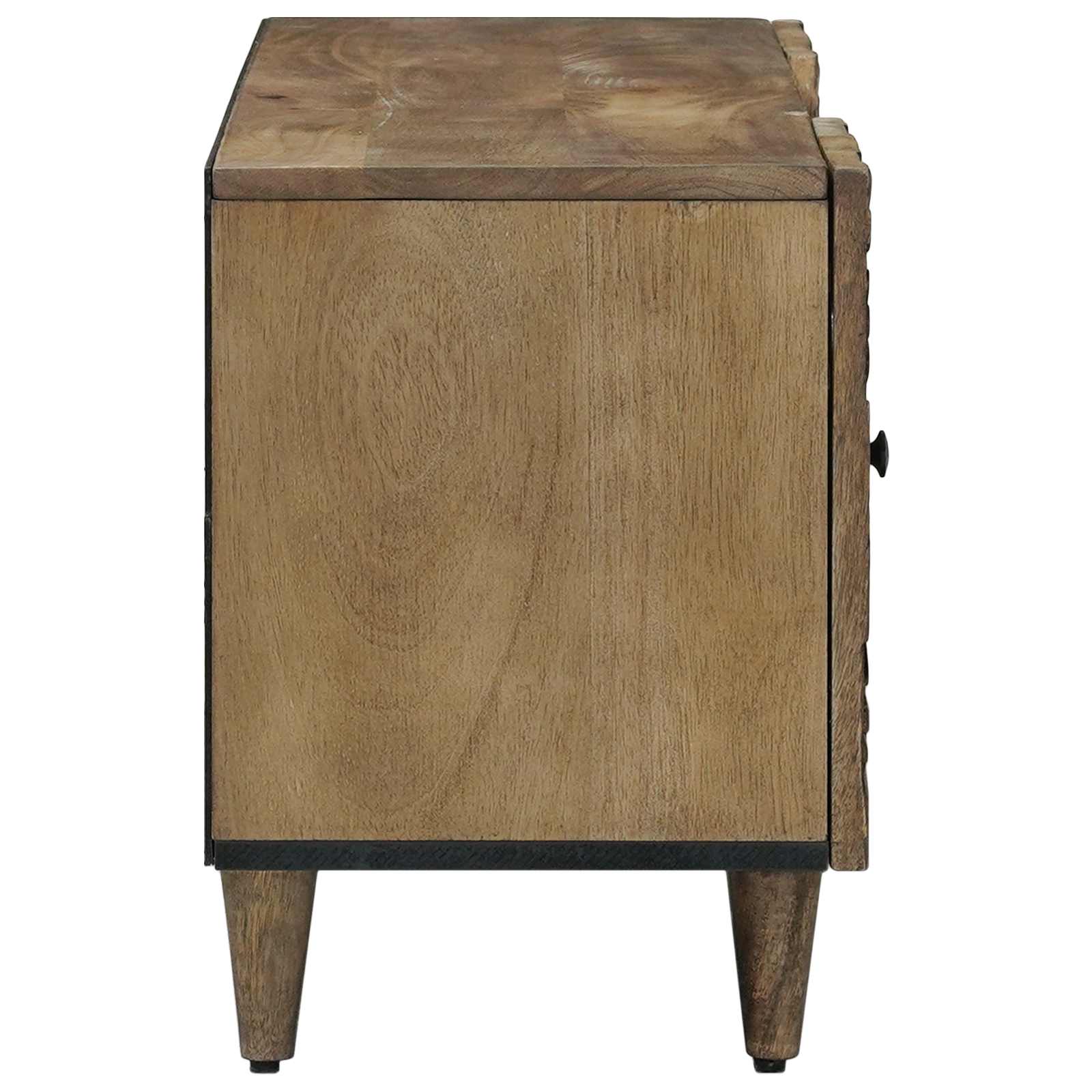 TV ormar s ladicama Smeđa 105 x 33,5 x 46 cm Čvrsto drvo manga