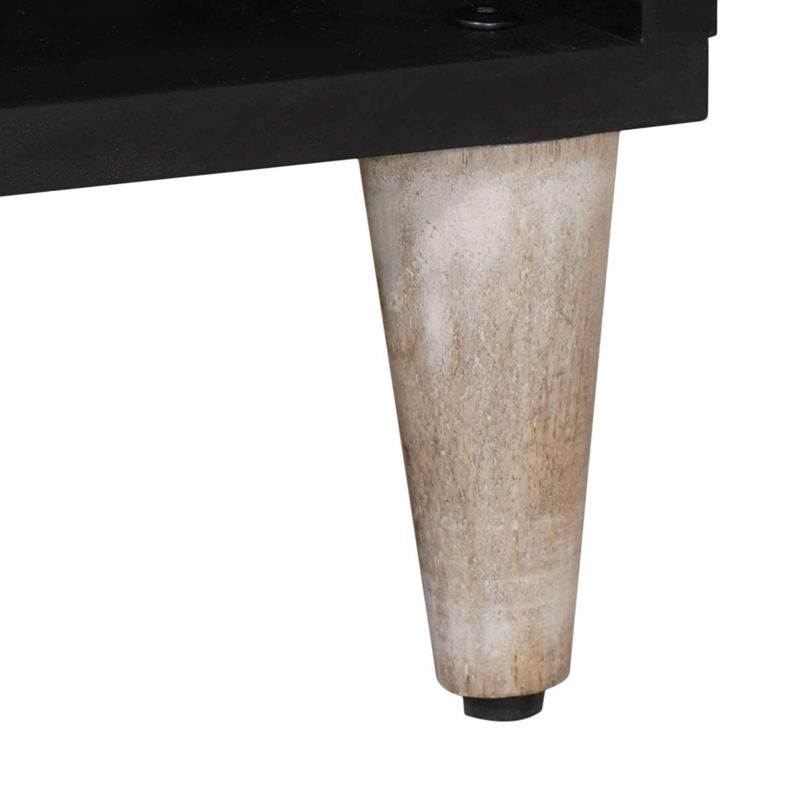 TV ormar s ladicama Bijelo 100 x 33,5 x 46 cm Čvrsto drvo manga