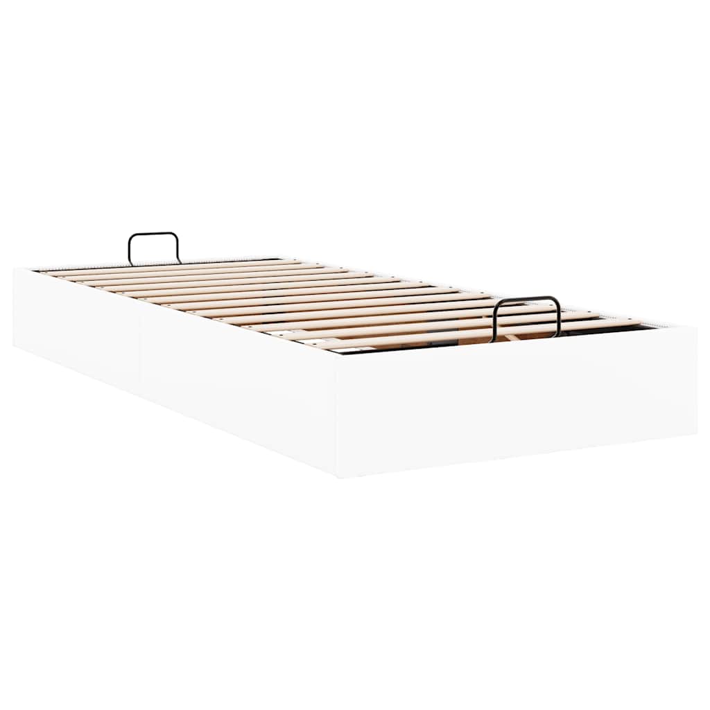 Okvir kreveta bez madraca bijeli 90x200 cm od umjetne kože