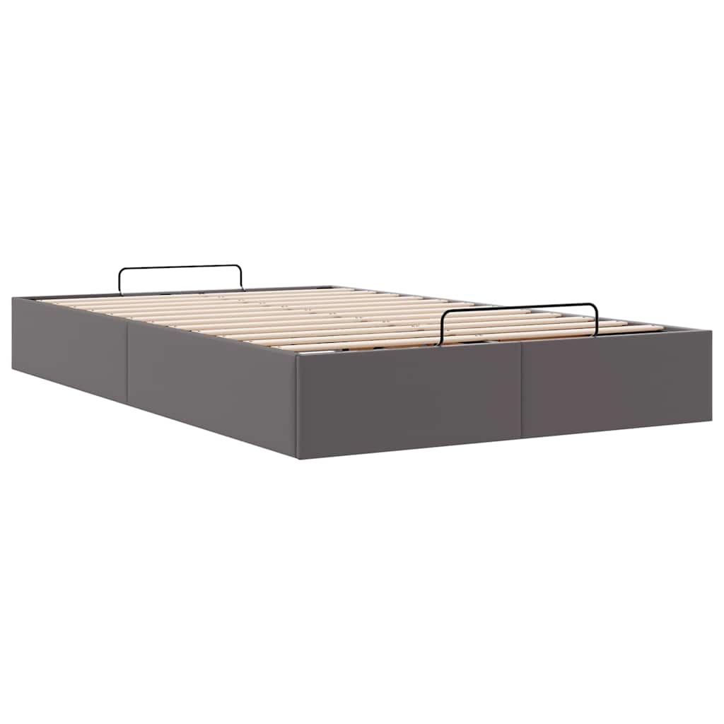Otomanski okvir kreveta bez madraca sivi 120x200cm umjetne kože