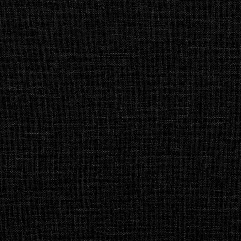 Otomanski okvir kreveta bez madraca crni 160x200 cm od tkanine