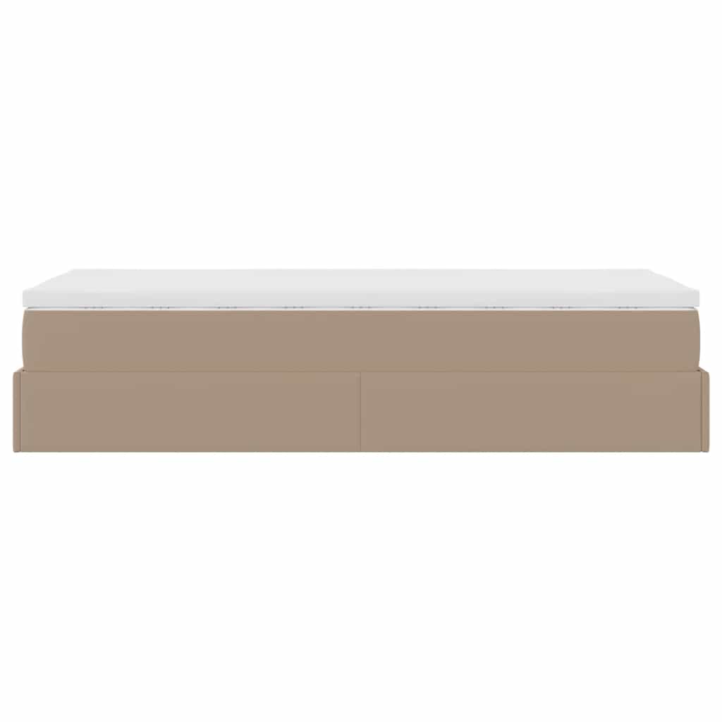 Okvir kreveta s madracem cappuccina 90x200cm umjetna koža