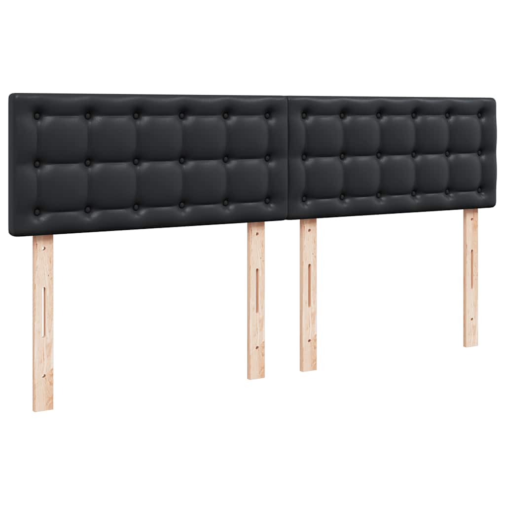 Otomanski okvir kreveta s madracem crni 160x200cm umjetna koža