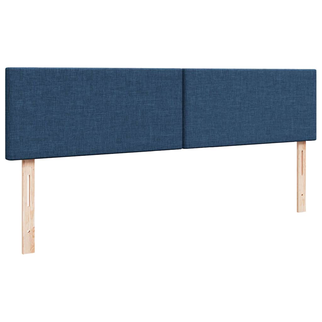 Otomanski krevet s madracem plavi 160x200cm od tkanine
