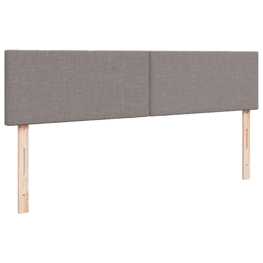 Otomanski krevet s madracem smeđesivi 180x200 cm od tkanine