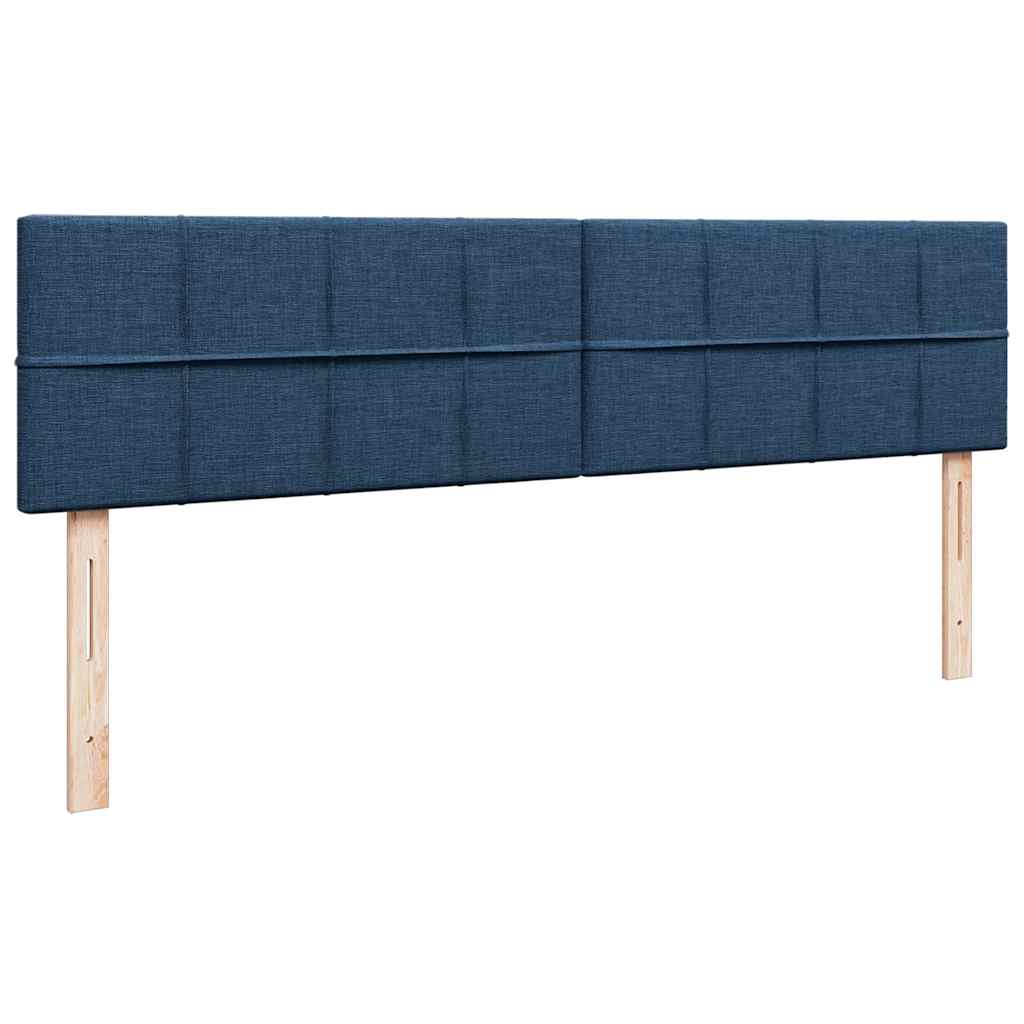 Otomanski krevet s madracem plavi 200x200 cm tkanine