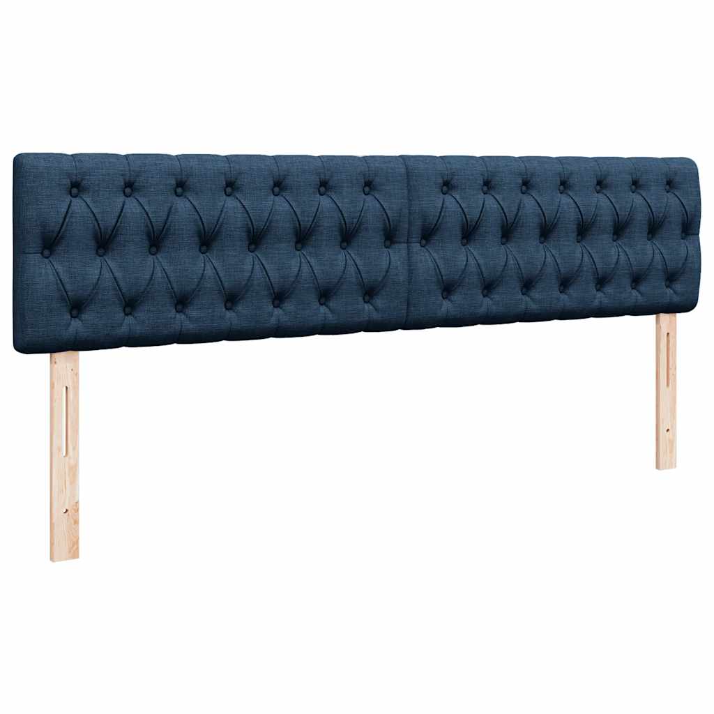 Otomanski krevet s madracem plavi 180x200cm od tkanine