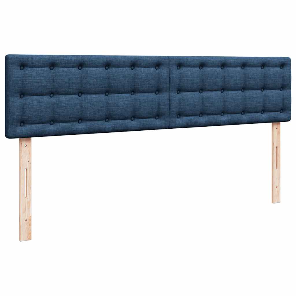 Otomanski krevet s madracem plavi 200x200 cm tkanine