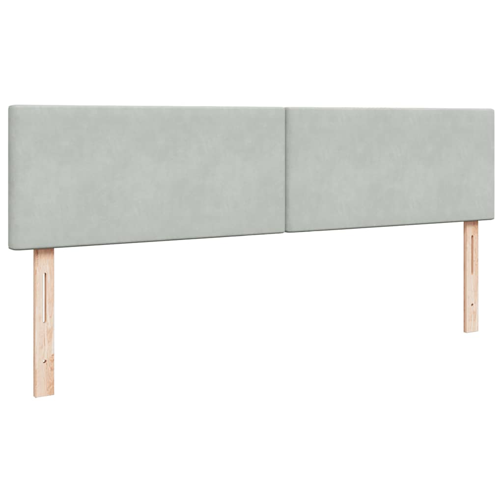 Ottoman krevet s madracem svijetlo sivi 200x200 cm baršun