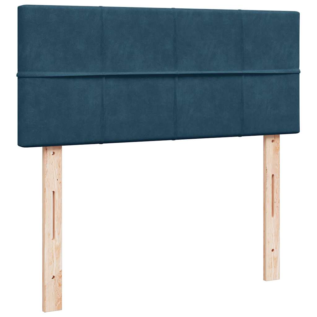 Otomanski krevet s madraca tamnoplavi 120x190 cm baršunasti