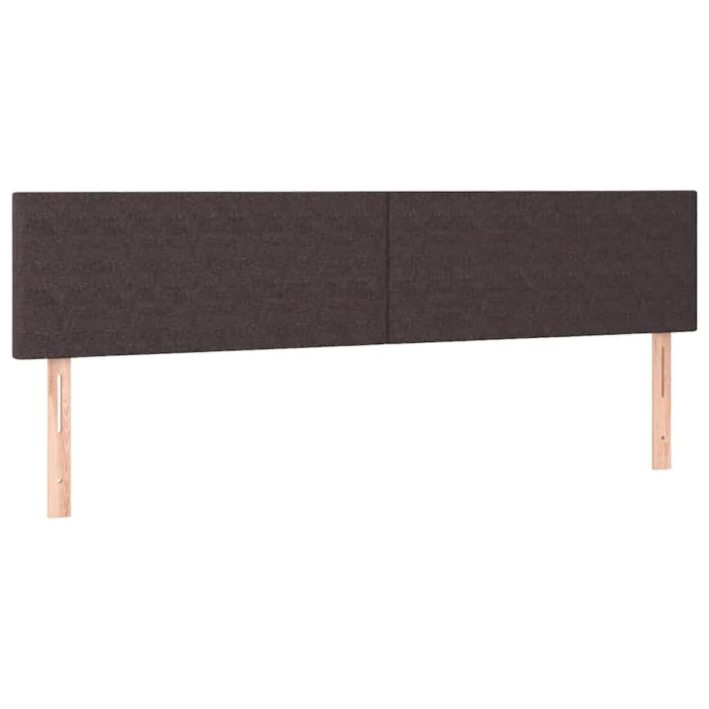 Okvir kreveta s madracima tamnosmeđi 180x200cm tkanine