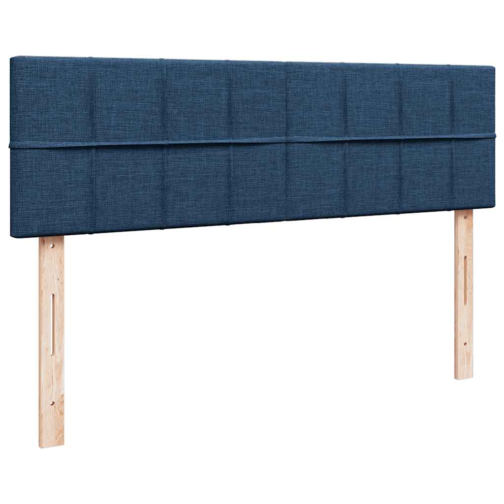 Ottoman krevet s madracima plavi 160x200 cm tkanina