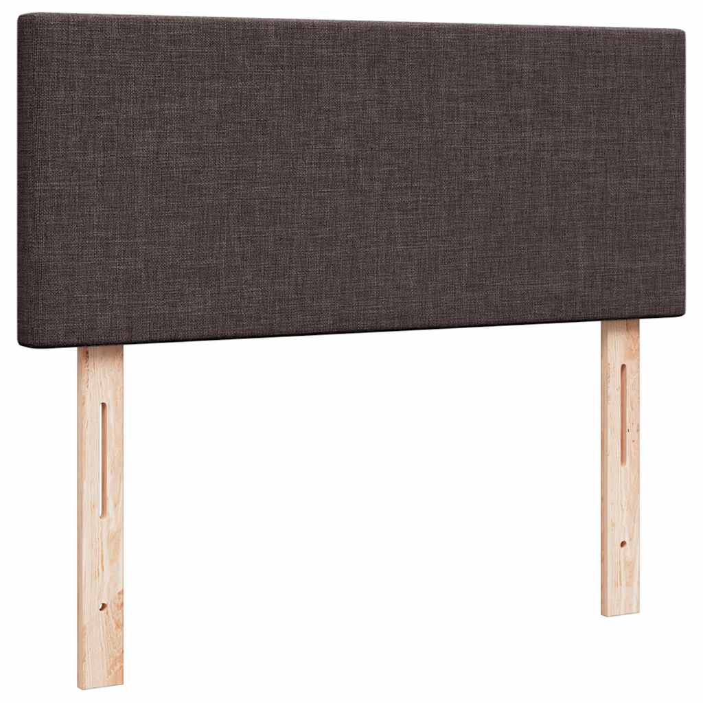 Okvir za krevet s madraca tamnosmeđi 120x190 cm od tkanine