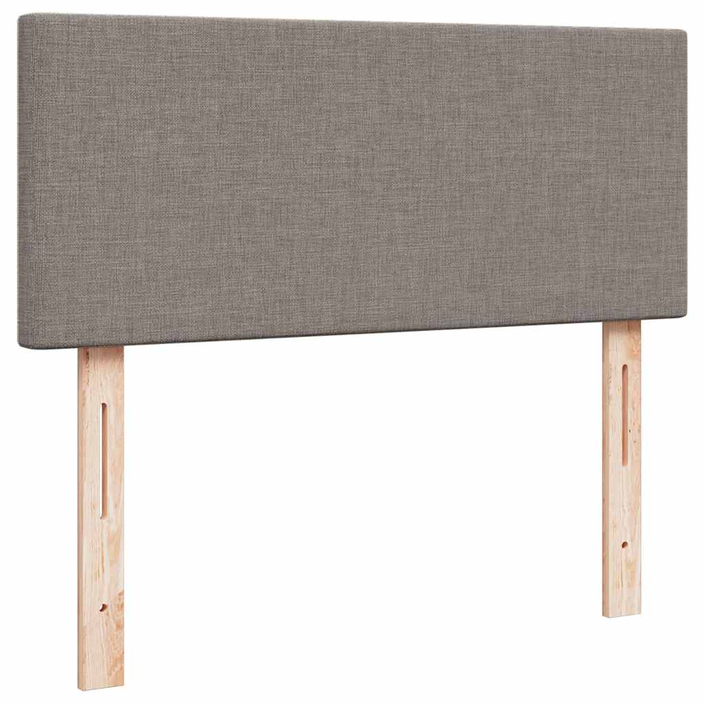 Otomanski krevet madracem i LED Taupe 120x190 cm tkanina
