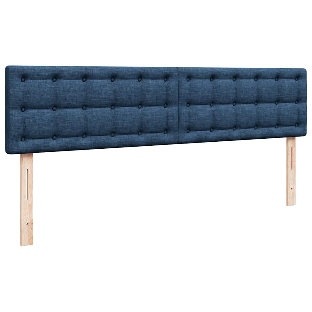 Otomanski krevet s madracem i LED plavi 180x200cm od tkanine