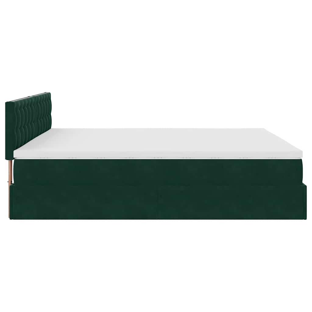 Otomanski krevet s madracem i LED 180x200 cm baršunasti