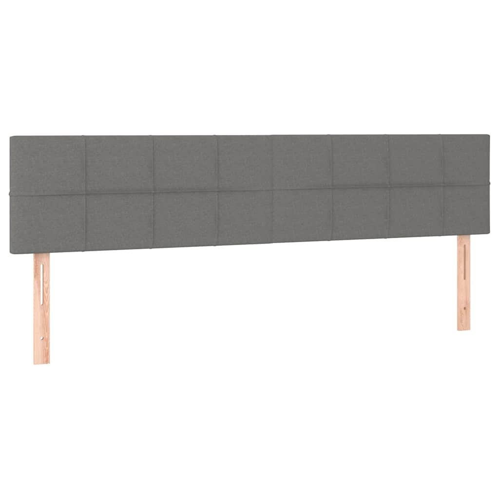 Okvir kreveta s madracima tamnosivi 160x200cm od tkanine