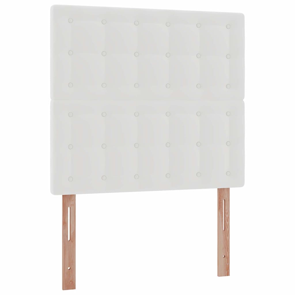 Okvir kreveta s madracem bijela 100x200cm umjetna koža
