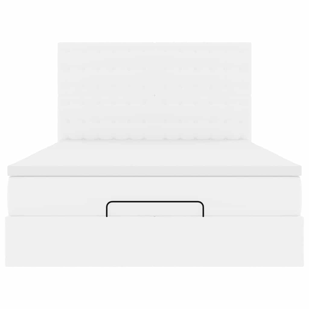 Otomanski krevet s madracima i LED 140x190cm umjetna koža