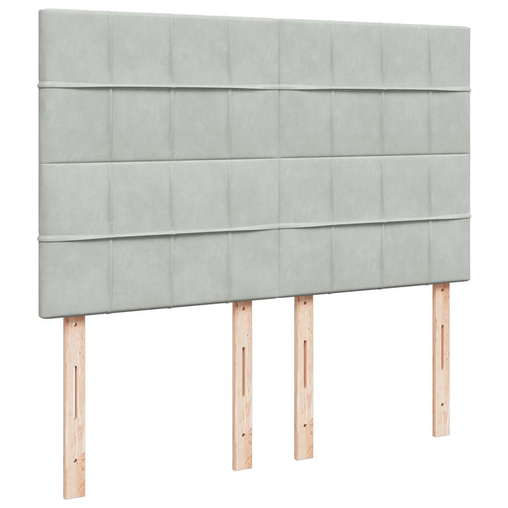 Otomanski krevet s madracima i LED 140x200 cm baršunasti
