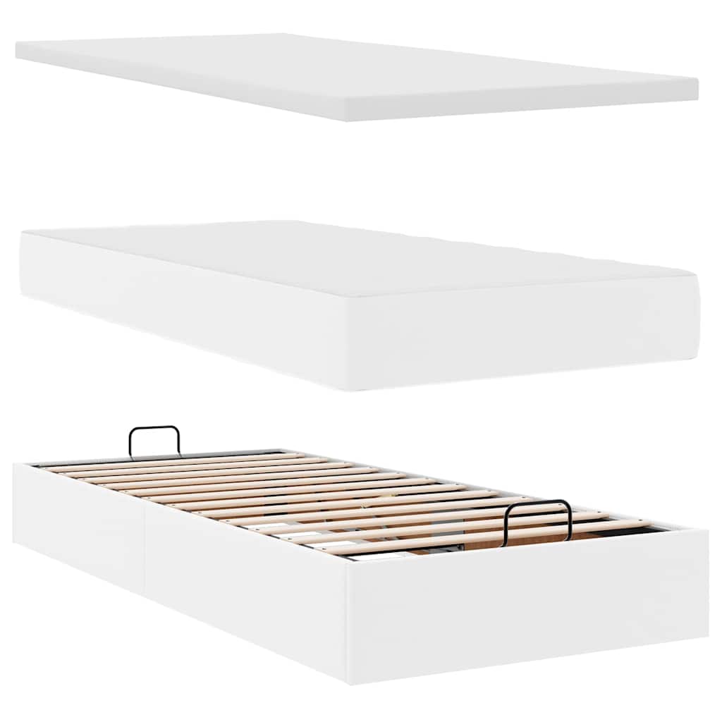 Otomanski krevet s madracima i LED 160x200cm umjetna koža