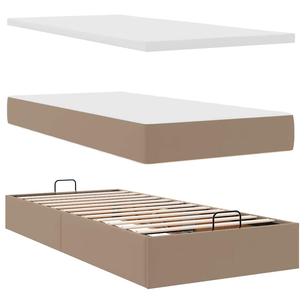 Otomanski krevet s madracima i LED 180x200 cm umjetna koža