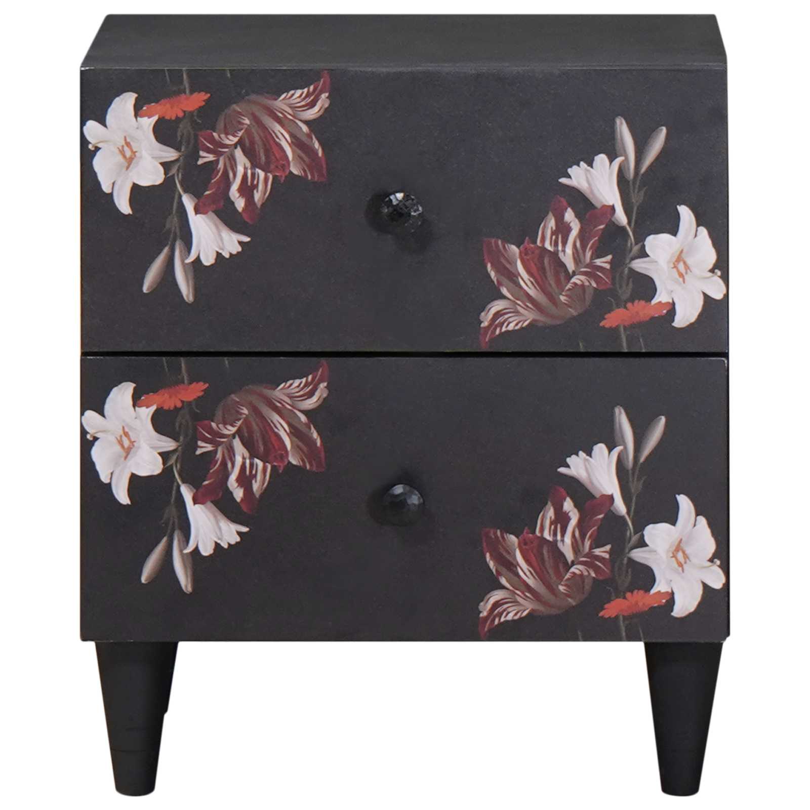 Noćni ormarić 2 pcs Smeđa 40 x 33,5 x 46 cm Čvrsto drvo manga