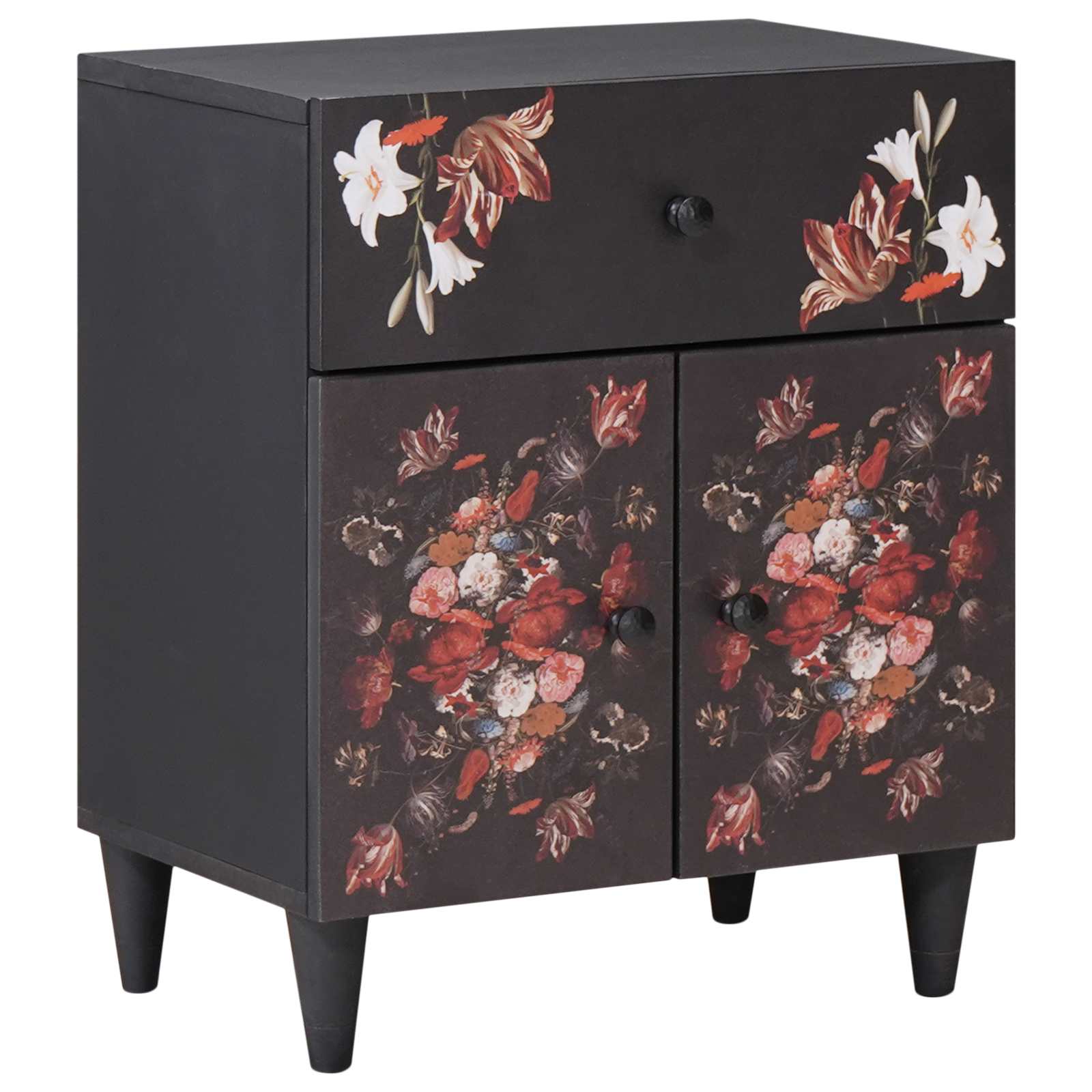 Noćni ormarić Šareni 50 x 33 x 60 cm Čvrsto drvo manga