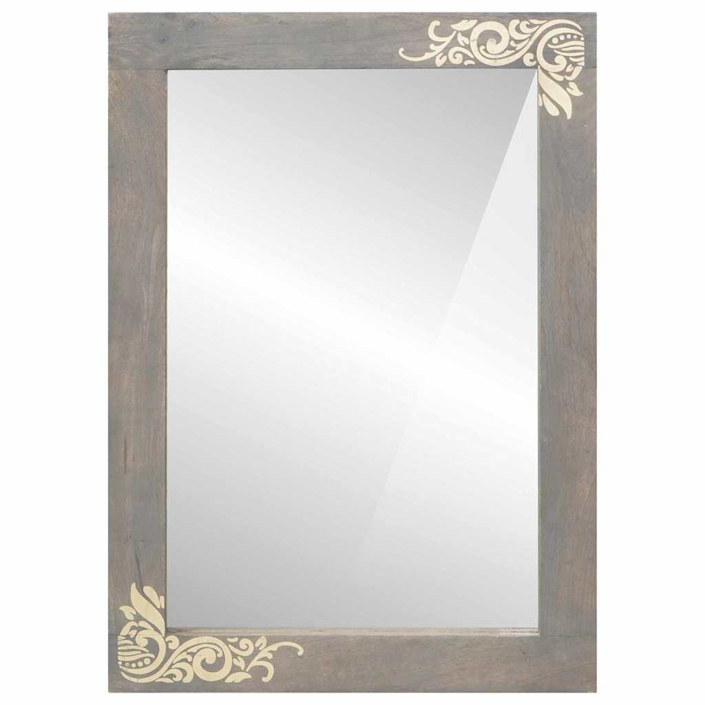 Zrcalo za kupaonicu s ogledalom Siva 70 x 50 x 2,5 cm