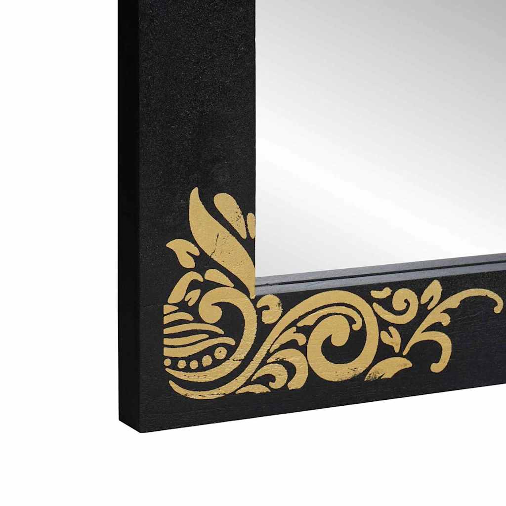 Zrcalo za kupaonicu s ogledalom Crna i srebrna 70 x 50 x 2,5 cm