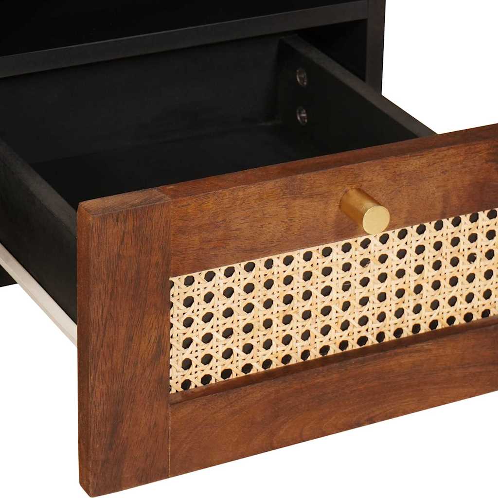 TV ormar s ladicama Smeđa 100 x 33,5 x 46 cm Čvrsto drvo manga