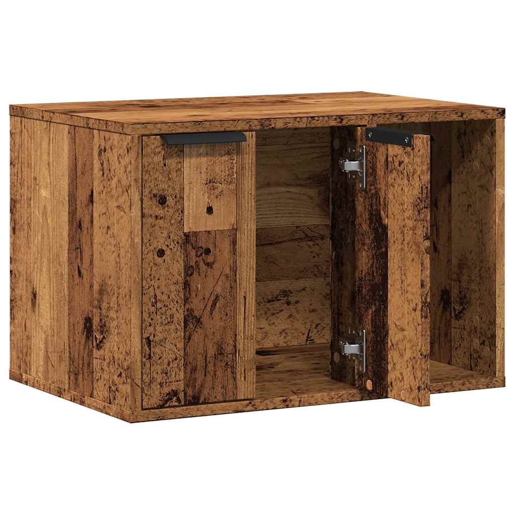 Kutija za mačji pijesak boja drva 60x40x40 cm konstruirano drvo