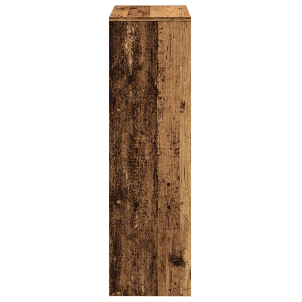 Pregrada / regal za knjige 3 razina boja drva 99x29x99cm drveni