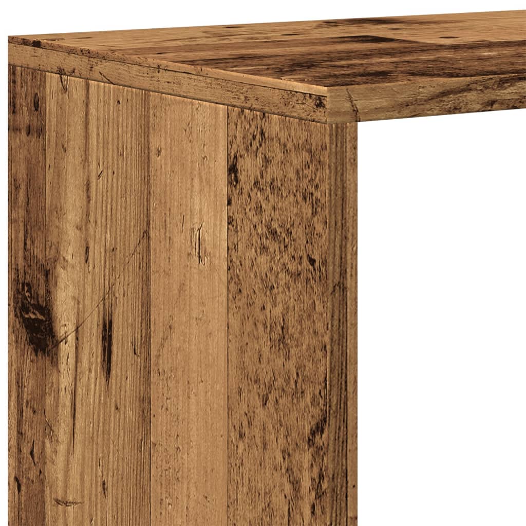 Pregrada / regal za knjige 3 razina boja drva 99x29x99cm drveni