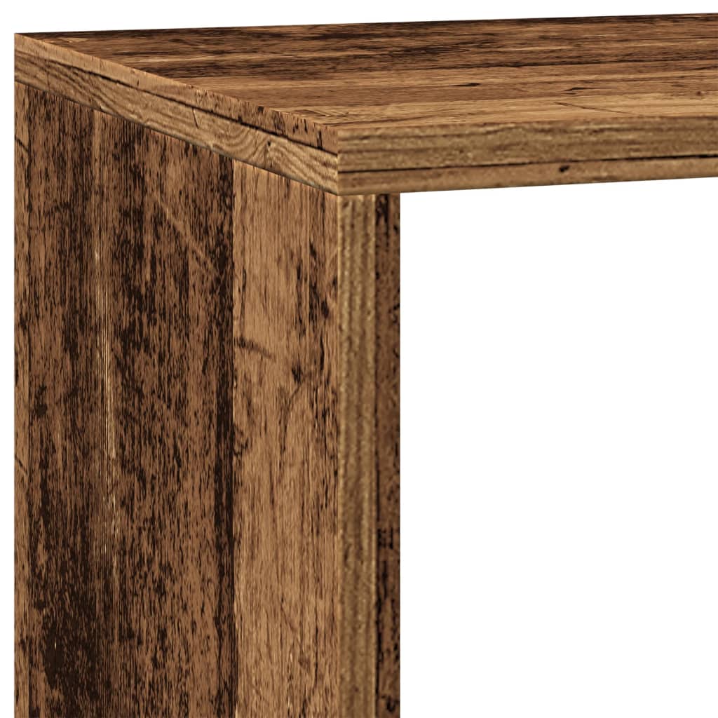 Sobna pregrada/regal za knjige 3 razina 137,5x29x103,5cm drveni