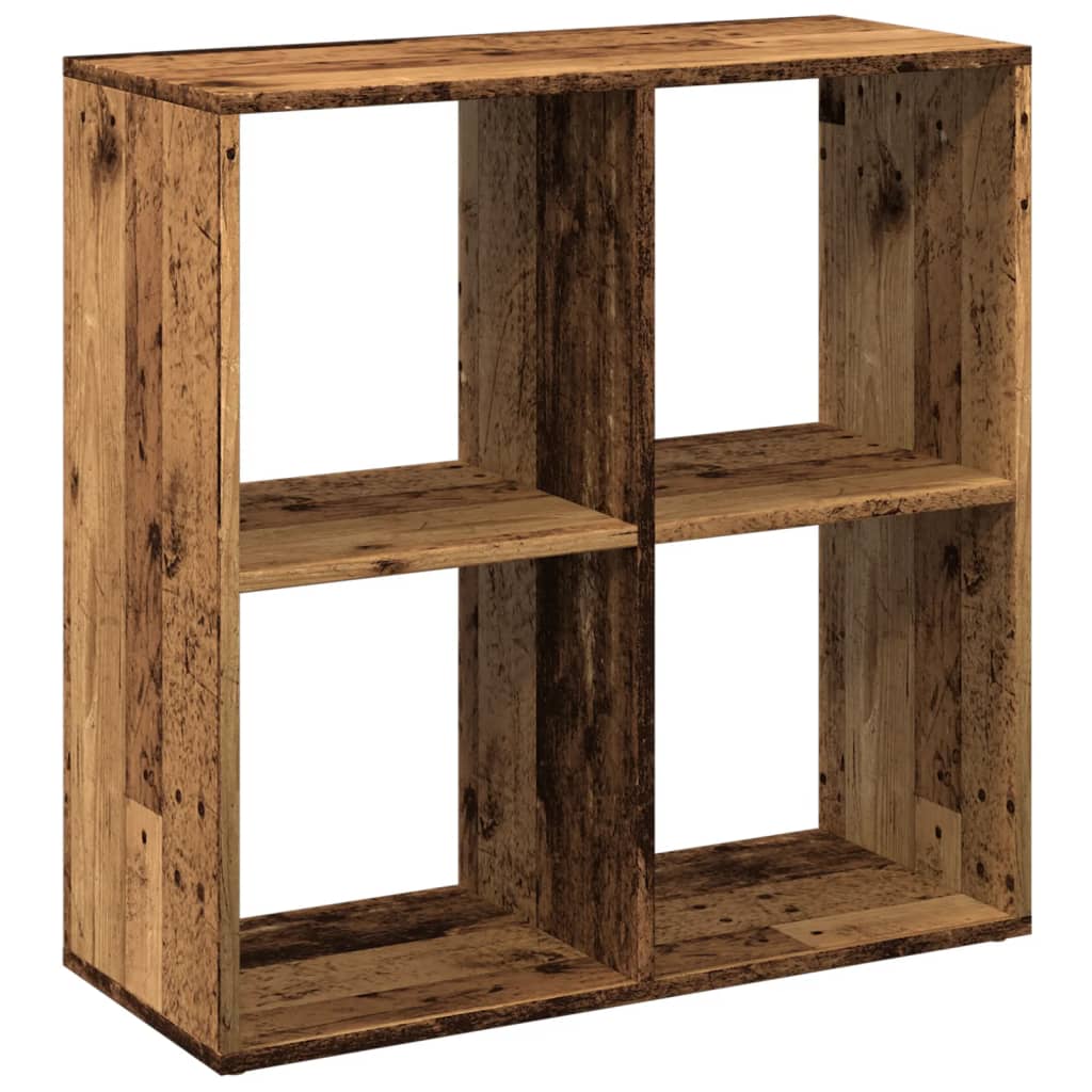 Pregrada / regal za knjige boja drva 69,5x29x69,5 cm drveni
