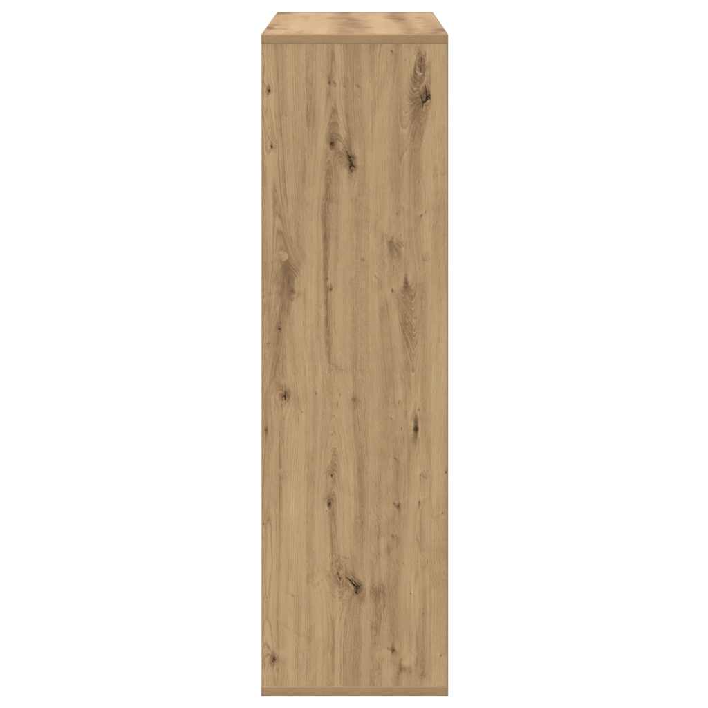 Pregrada / regal za knjige boja hrasta 69,5x29x103,5 cm drveni