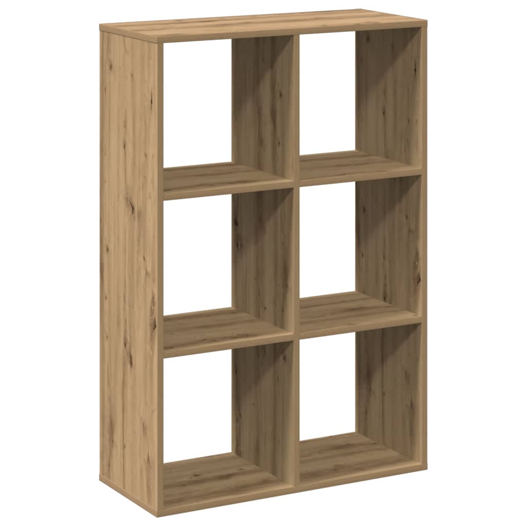 Pregrada / regal za knjige boja hrasta 69,5x29x103,5 cm drveni