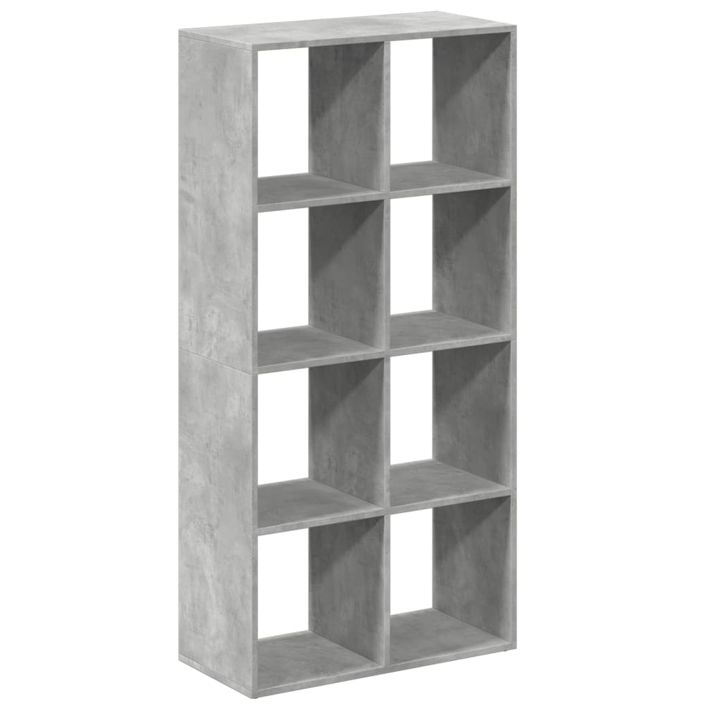 Sobna pregrada / regal za knjige sivi 69,5x29x137,5 cm drveni