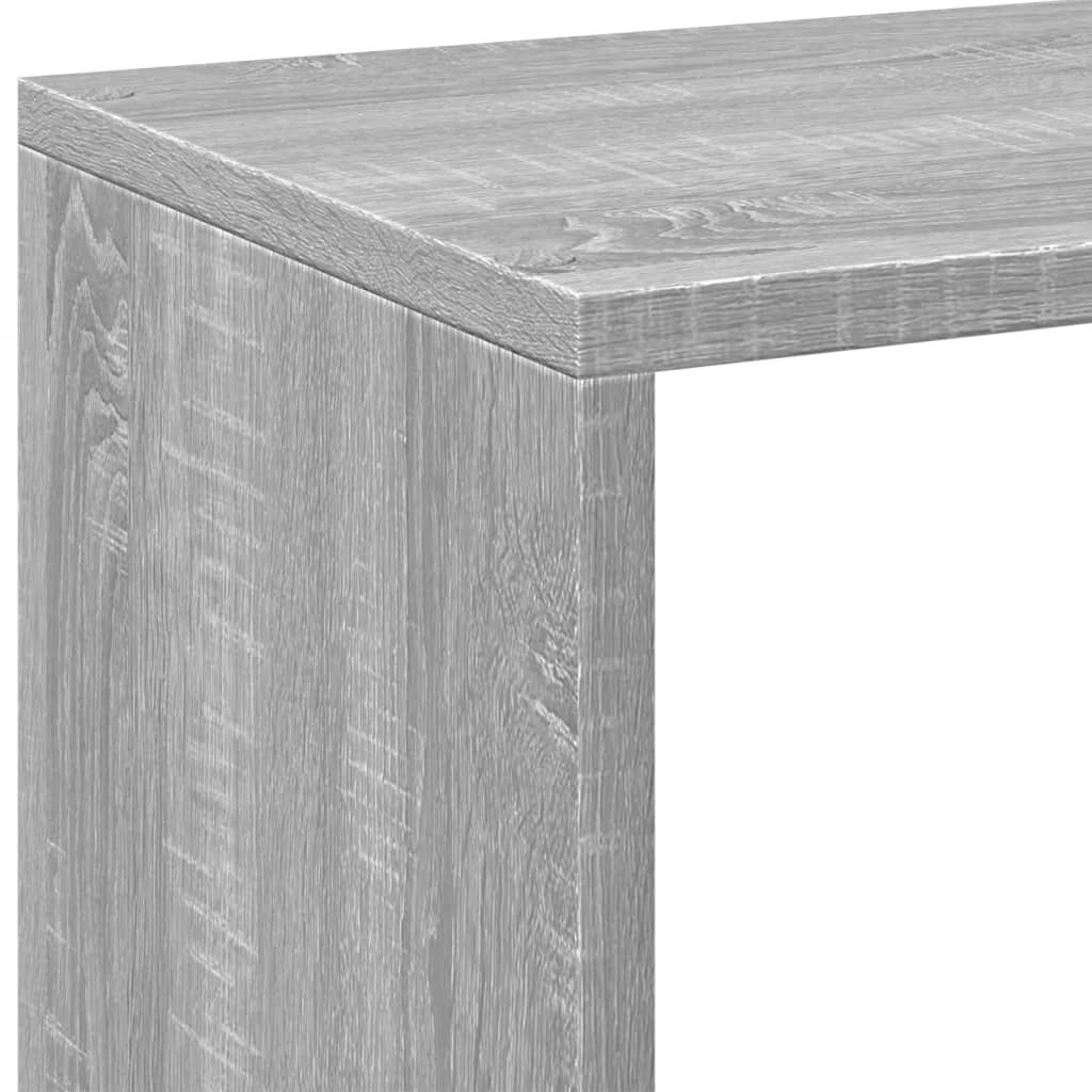 Pregrada / regal za knjige boja hrasta 69,5x29x137,5 cm drveni