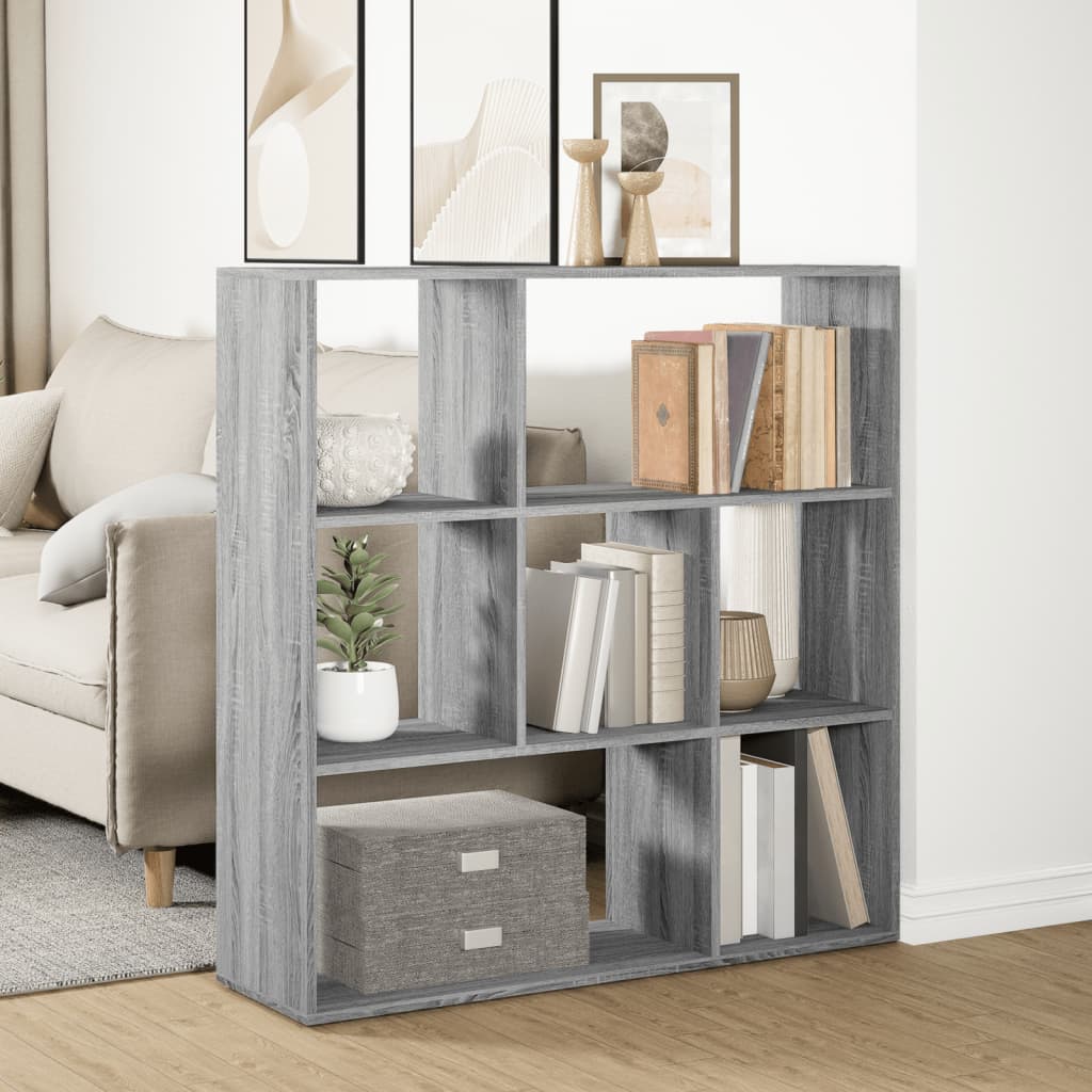 Pregrada / regal za knjige boja hrasta 102x29x103,5 cm drveni