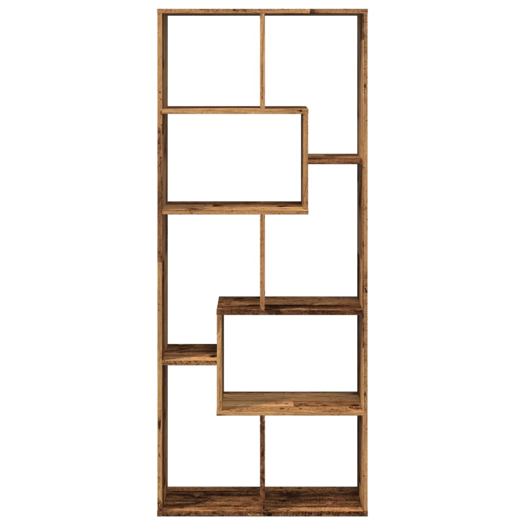 Pregrada / regal za knjige boja drva 67 x 25 x 161,5 cm drveni