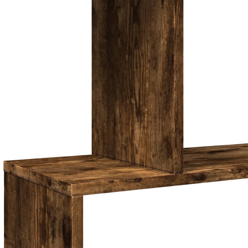 Pregrada / regal za knjige 6 razina hrast 70x24x193 cm drveni
